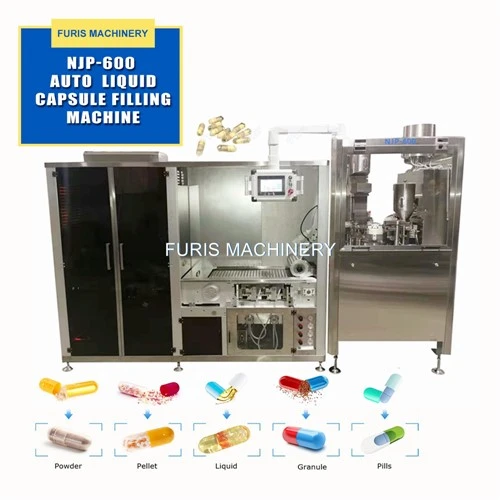 Automatische Kapselfüll-Klebemaschinenlinie für flüssiges NJP-600